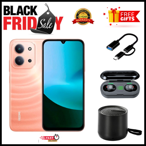 BLACK FRIDAY DEALS🔥🔥! REDMI 15C 256/128GB ROM + 8GB/16 RAM EXPANDABLE 6.9'' LCD 50MP Main Camera 8MP selfie camera 6000mAh 33W Fast Charger Android 15 Side Fingerprint -Smartphones
