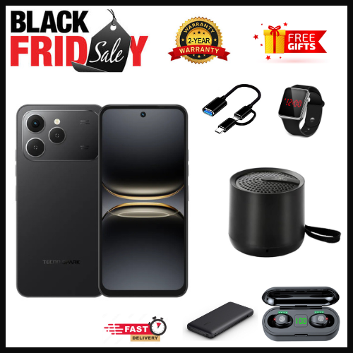 NEW MONTH OFFERS🔥🔥 BRAND NEW TECNO SPARK 40, 6.67'' HD+, UP To 256GB ROM+ 16GB RAM (Dual Sim) 50MP, 5200 MAh super charging and support Side Fingerprint Smartphone