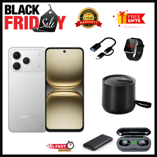 NEW MONTH OFFERS🔥🔥 BRAND NEW TECNO SPARK 40, 6.67'' HD+, UP To 256GB ROM+ 16GB RAM (Dual Sim) 50MP, 5200 MAh super charging and support Side Fingerprint Smartphone