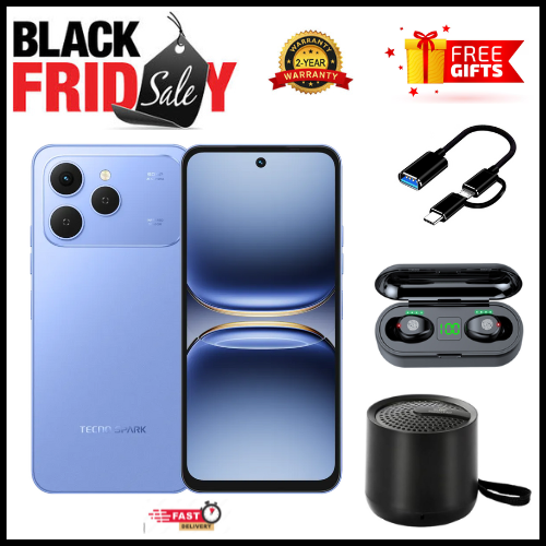 NEW MONTH OFFERS🔥🔥 BRAND NEW TECNO SPARK 40, 6.67'' HD+, UP To 256GB ROM+ 16GB RAM (Dual Sim) 50MP, 5200 MAh super charging and support Side Fingerprint Smartphone