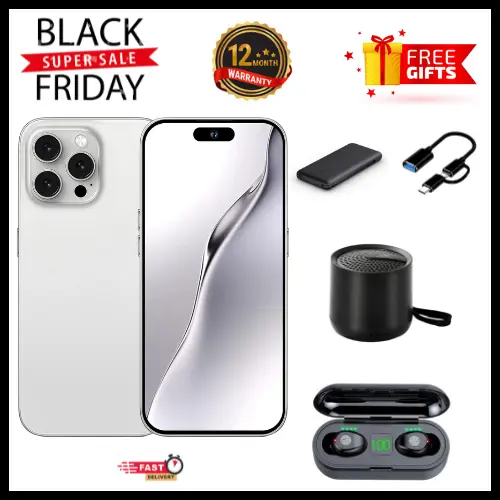 CORN C16 PRO MAX 6.6" STORAGE ROM 64GB RAM 5GB STRONG BATTERY 5000 mAh DOUBLE SIM CARD SMART PHONE ON OFFER FINGERPRINT FACE