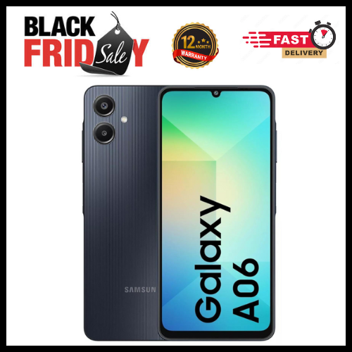 [New Arrival] Samsung Galaxy A06 64GB/128GB+4GB 6.7" 90Hz Display 50MP Rear+8MP Front Cameras 5000mAh Battery 25W Fast Charging IP54 One UI 7 Android 15+(6Years Of OS Updates) Galaxy AI Smartphones