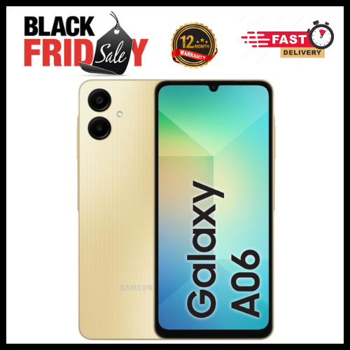 [New Arrival] Samsung Galaxy A06 64GB/128GB+4GB 6.7" 90Hz Display 50MP Rear+8MP Front Cameras 5000mAh Battery 25W Fast Charging IP54 One UI 7 Android 15+(6Years Of OS Updates) Galaxy AI Smartphones