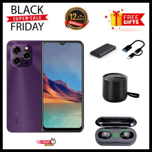 CORN C16 PRO MAX 6.6" STORAGE ROM 64GB RAM 5GB STRONG BATTERY 5000 mAh DOUBLE SIM CARD SMART PHONE ON OFFER FINGERPRINT FACE