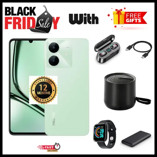 BLACK FIDAY DISCOUNT🔥🔥🔥 BRAND NEW REALME NOTE 60x 6.74" IPS LCD Display, 3GB/4GB RAM+ 64GB/128GB ROM, 5000mAh, Android 14, 8MP Rear & 5MP Front Camera, Dual SIM, Fingerprint (side-mounted)