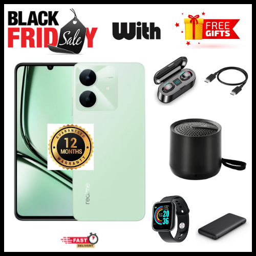 BLACK FIDAY DISCOUNT🔥🔥🔥 BRAND NEW REALME NOTE 60x 6.74" IPS LCD Display, 3GB/4GB RAM+ 64GB/128GB ROM, 5000mAh, Android 14, 8MP Rear & 5MP Front Camera, Dual SIM, Fingerprint (side-mounted)