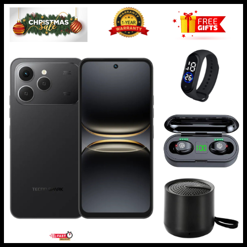 NEW MONTH OFFERS🔥🔥 BRAND NEW TECNO SPARK 40, 6.67'' HD+, UP To 128GB ROM+ 4GB RAM (Dual Sim) 50MP, 5200 MAh super charging and support Side Fingerprint Smartphone