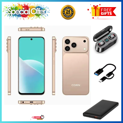 MEGA DEALS FOR CORN MEGA 100 MAX🔥🔥🔥 6.6" STORAGE ROM 64GB RAM 5GB STRONG BATTERY 5000 mAh DOUBLE SIM CARD SMART PHONE ON OFFER FINGERPRINT FACE