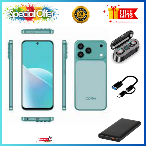 MEGA DEALS FOR CORN MEGA 100 MAX🔥🔥🔥 6.6" STORAGE ROM 64GB RAM 5GB STRONG BATTERY 5000 mAh DOUBLE SIM CARD SMART PHONE ON OFFER FINGERPRINT FACE