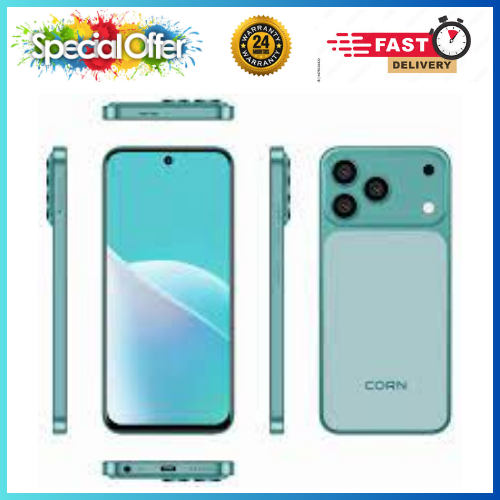 NEW ARRIVALS🔥🔥🔥 CORN MEGA 100 MAX 6.6" STORAGE ROM 64GB RAM 5GB STRONG BATTERY 5000 mAh DOUBLE SIM CARD SMART PHONE ON OFFER FINGERPRINT FACE