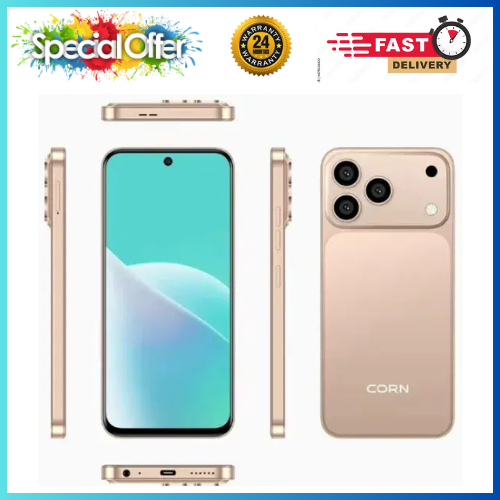 NEW ARRIVALS🔥🔥🔥 CORN MEGA 100 MAX 6.6" STORAGE ROM 64GB RAM 5GB STRONG BATTERY 5000 mAh DOUBLE SIM CARD SMART PHONE ON OFFER FINGERPRINT FACE