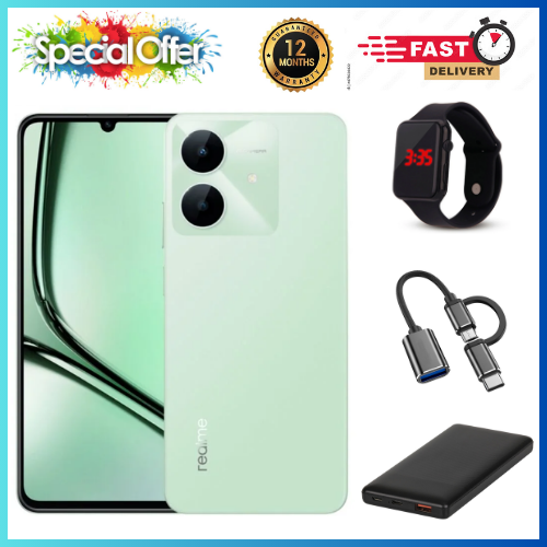 NEW ARRIVALS🔥🔥🔥 BRAND NEW REALME NOTE 60x 6.74" IPS LCD Display, 3GB/4GB RAM+ 64GB/128GB ROM, 5000mAh, Android 14, 8MP Rear & 5MP Front Camera, Dual SIM, Fingerprint (side-mounted)