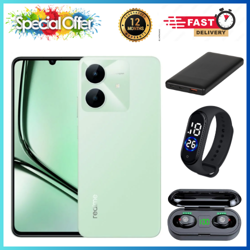 NEW ARRIVALS🔥🔥🔥 BRAND NEW REALME NOTE 60x 6.74" IPS LCD Display, 3GB/4GB RAM+ 64GB/128GB ROM, 5000mAh, Android 14, 8MP Rear & 5MP Front Camera, Dual SIM, Fingerprint (side-mounted)