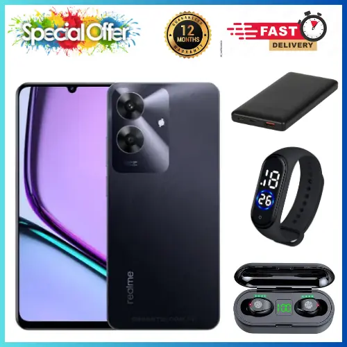 NEW ARRIVALS🔥🔥🔥 BRAND NEW REALME NOTE 60x 6.74" IPS LCD Display, 3GB/4GB RAM+ 64GB/128GB ROM, 5000mAh, Android 14, 8MP Rear & 5MP Front Camera, Dual SIM, Fingerprint (side-mounted)