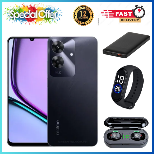 NEW ARRIVALS🔥🔥🔥 BRAND NEW REALME NOTE 60x 6.74" IPS LCD Display, 3GB/4GB RAM+ 64GB/128GB ROM, 5000mAh, Android 14, 8MP Rear & 5MP Front Camera, Dual SIM, Fingerprint (side-mounted)