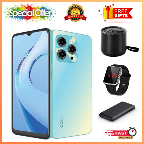 LIMITED OFFERS!!!! CORN C16 PRO MAX 6.6" STORAGE ROM 64GB RAM 5GB STRONG BATTERY 5000 mAh DOUBLE SIM CARD SMART PHONE ON OFFER FINGERPRINT FACE