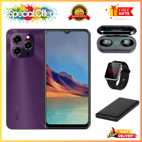 LIMITED OFFERS!!!! CORN C16 PRO MAX 6.6" STORAGE ROM 64GB RAM 5GB STRONG BATTERY 5000 mAh DOUBLE SIM CARD SMART PHONE ON OFFER FINGERPRINT FACE