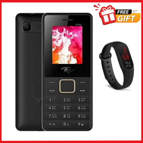 ORIGINAL Itel 2160 1.77" Dual SIM Feature Phones kabambe Katululu Camera Torch 1000 MAh Battery wireless FM Button phone.Has a superb sound and a good speaker system.