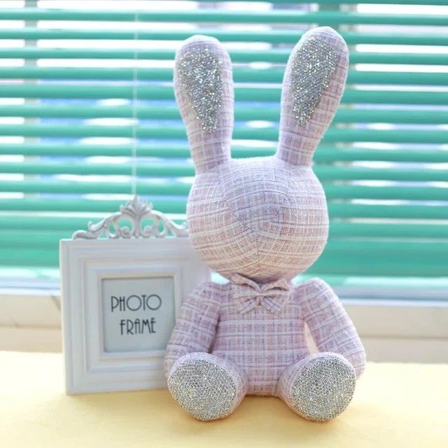 Luxury Diamond Fragrant Rabbit Plush Pendant High Quality Soothing Doll Christmas Birthday Gift, kids dolls, kids birthday gift, kids gift