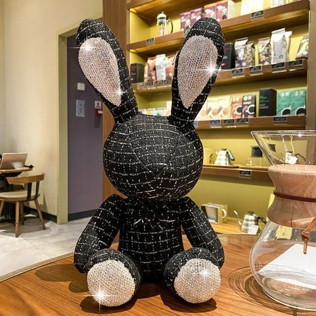 Luxury Diamond Fragrant Rabbit Plush Pendant High Quality Soothing Doll Christmas Birthday Gift, kids dolls, kids birthday gift, kids gift