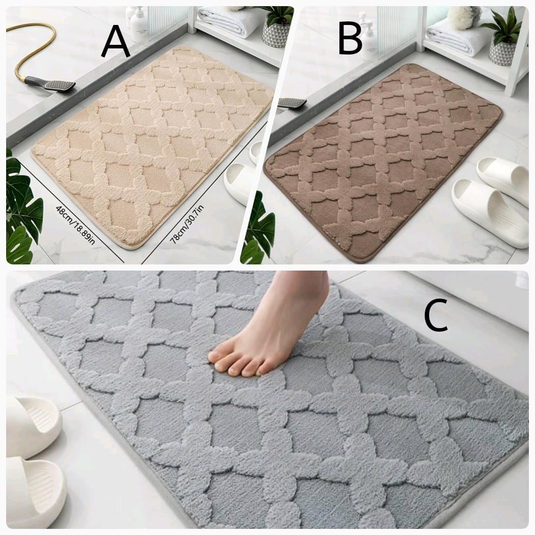 Floor Mat, Bathroom Entrance Door Mat, Anti-slip Floor Mat, Soft Foot Mat, Absorbent bathroom mat, Carpets For Living Room Rugs Kitchen Mat Home Decor