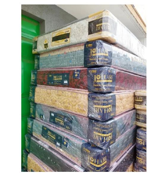 Johari 8-Inch Orthopedic Fibre Mattress ,Supportive & Breathable | Back Care Comfort | Quilted Soft Cover | Heavy Duty | Modern Design | 24-Month Warranty