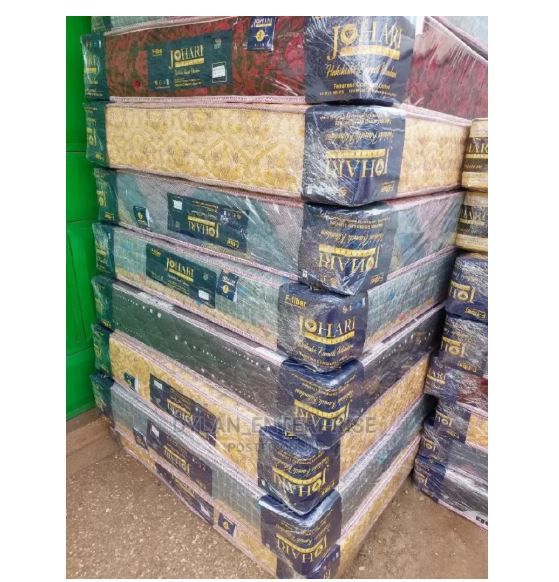 Johari 8-Inch Orthopedic Fibre Mattress ,Supportive & Breathable | Back Care Comfort | Quilted Soft Cover | Heavy Duty | Modern Design | 24-Month Warranty