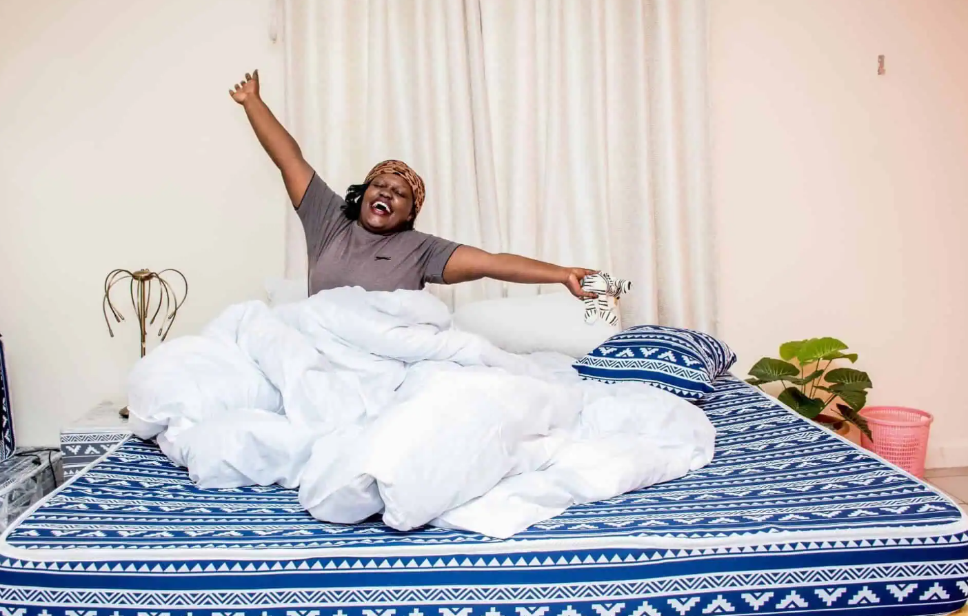 4 by 6 by 8inches MOKO Heavy Duty 8-Inch Mattress with Free Mosquito Net – Durable, Comfortable, Premium Quality Foam for Restful Sleep, Perfect Support for All Sleepers, Eco-Friendly Materials,