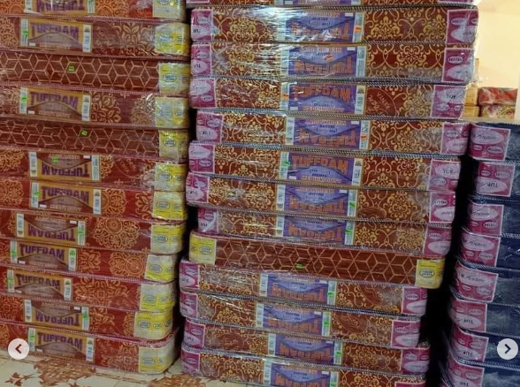 Mattress Tuffoam 6-Inch [ 4.5 by 6 by 6inches ] Medium-Duty High-Density Foam Mattress – Balanced Comfort and Firm Support for Restful Sleep, Durable Construction, Available in Multiple Sizes