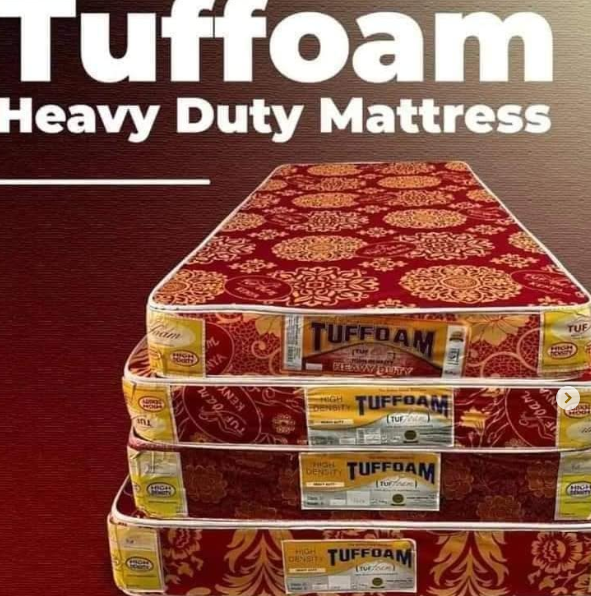 Mattress Tuffoam 6-Inch [ 4.5 by 6 by 6inches ] Medium-Duty High-Density Foam Mattress – Balanced Comfort and Firm Support for Restful Sleep, Durable Construction, Available in Multiple Sizes