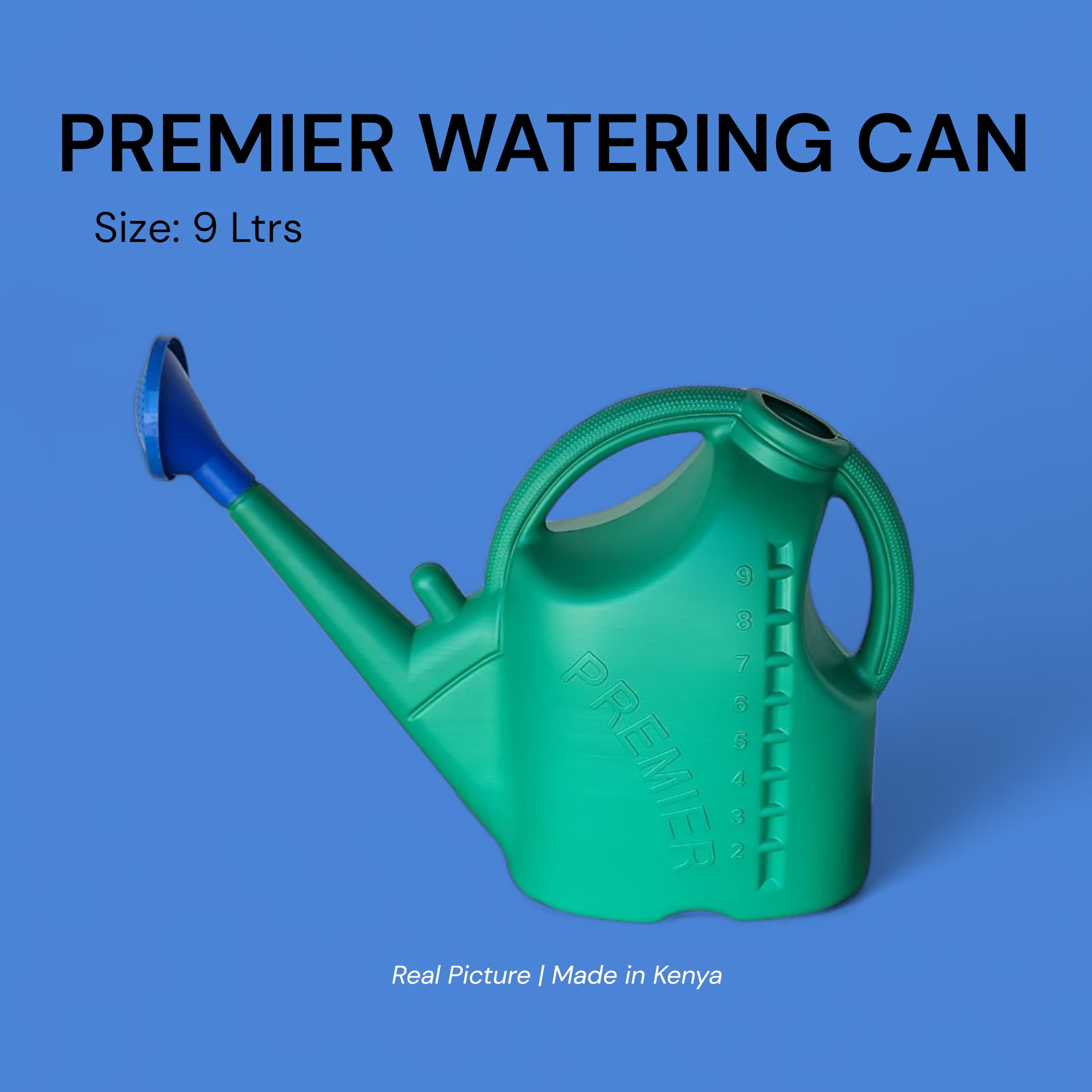 9l Premier Watering Cans Outdoor Plant House Flower, Gallon Watering Can Large Long Spout with Sprinkler Head