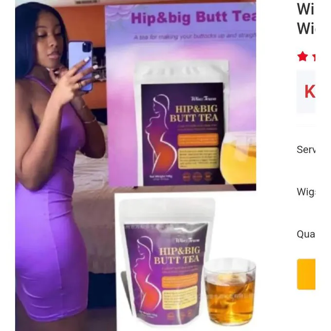 Wins Town Hip & Big Butt Tea, Mention Buttocks Herbal Supplements, Enhancement Firming and Sexy, 30 Tea Bags