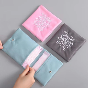 1 Pcs Women Cute Sanitary Pad Pouch Napkin Organizer Portable Key Coin Purse Credit Card Storage Bag Wallets Holders