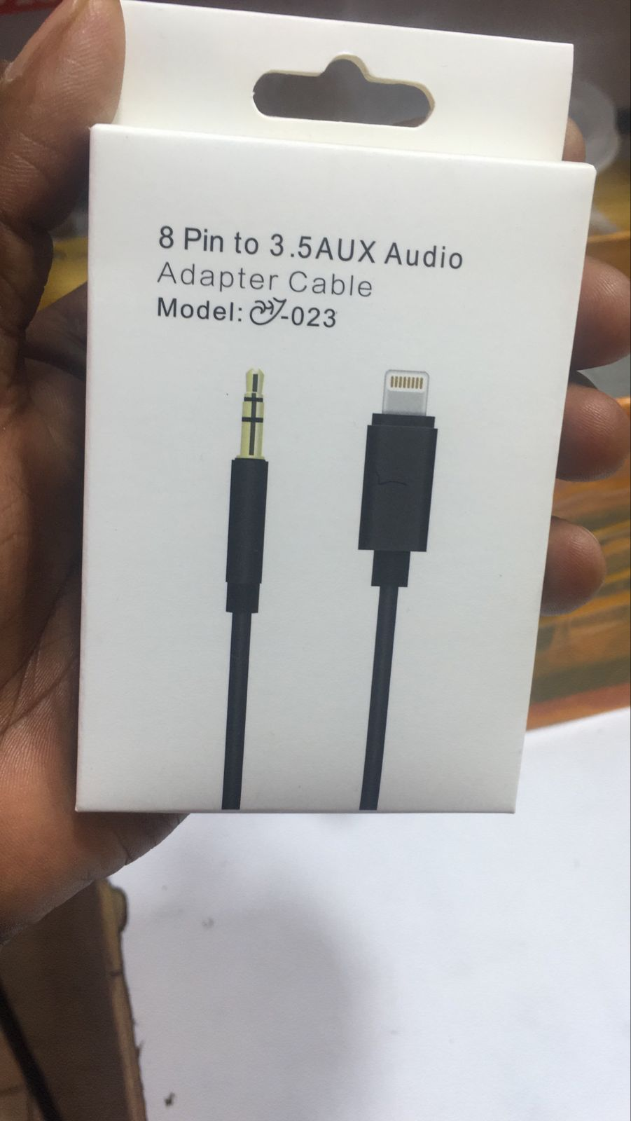 For Lighting to 3.5mm Jack Aux Cable Car Speaker Headphone Adapter for iPhone