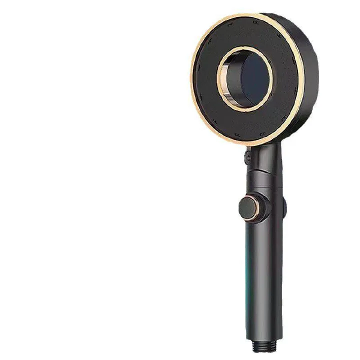 Premium 3-Mode Shower Head | Gold-Rimmed Luxury Design | Skin-Softening Filter for Kenyan & Ugandan Water。Top-Grade Material | One-Click Stop | Black & White Options | Better Quality, Worth the Price!