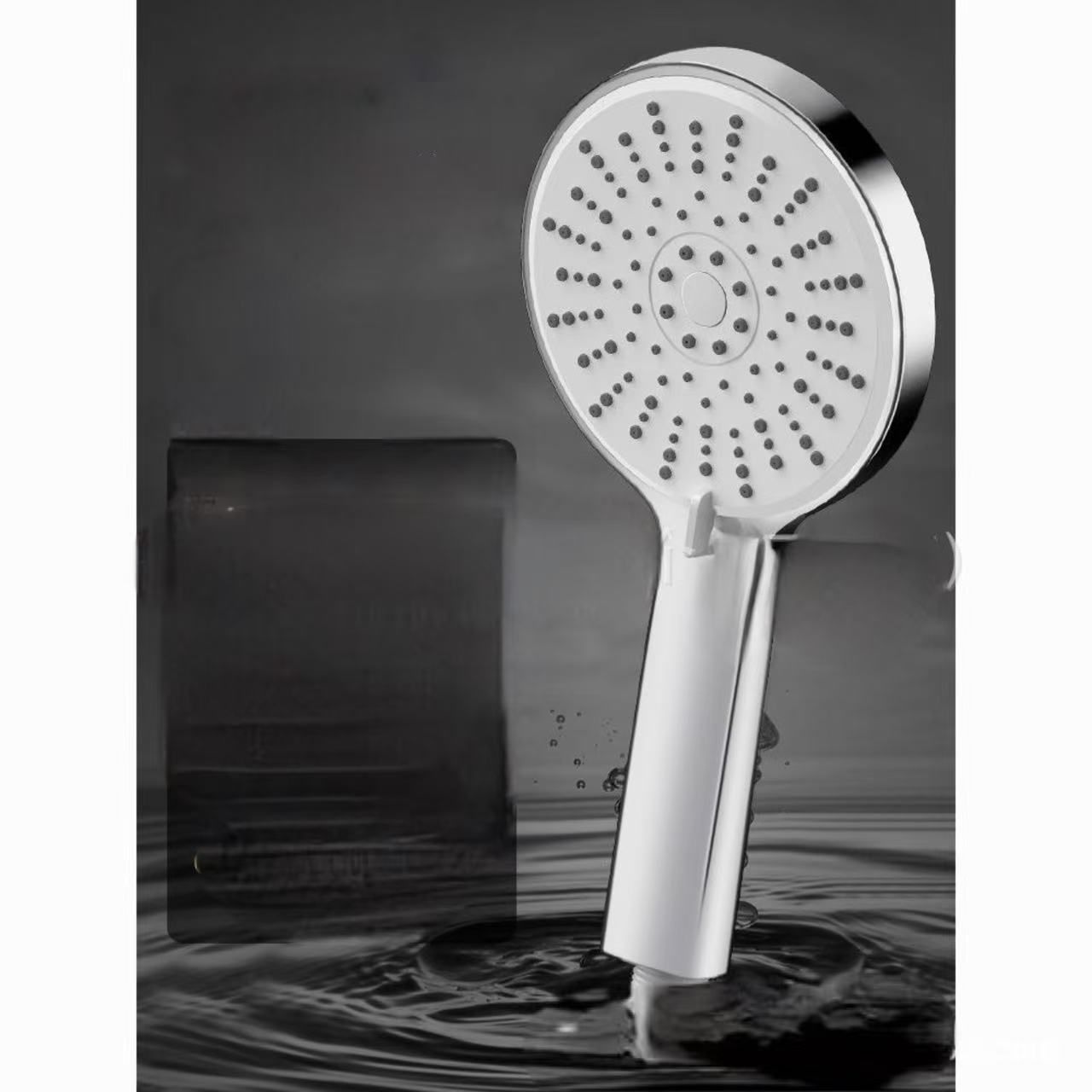 Silver High-Pressure Shower Head Set - Clog-Free, Easy to Clean, Stylish Design for Elevating Bathroom Aesthetics。Premium Silver Shower Head Set。Modern Style to Boost Bathroom Beauty