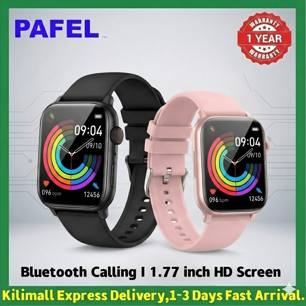 New Arrival PAFEL H9Plus Smart Watch Bluetooth Calling 1.77" HD Screen Fitness Tracker HR / BP Monitor Sports Smartwatch for Android iPhone - Black / Pink