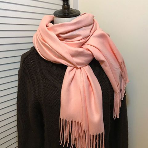 Korean version of KIKOI scarf women winter high sense cross-border solid color scarf men's warm tassel shawl wholesale