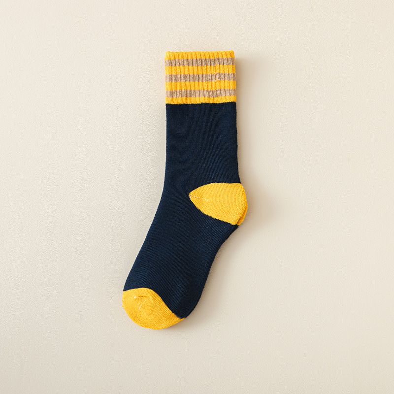 Retro Splash Everyday Fun Socks - ColorJoy Striped Comfort Socks. Step into color and confidence with these youthful VibeStripe Color Pop Crew Socks