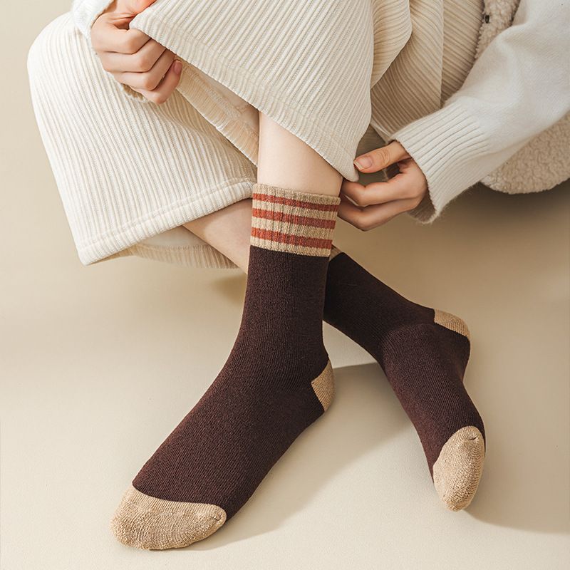 Retro Splash Everyday Fun Socks - ColorJoy Striped Comfort Socks. Step into color and confidence with these youthful VibeStripe Color Pop Crew Socks