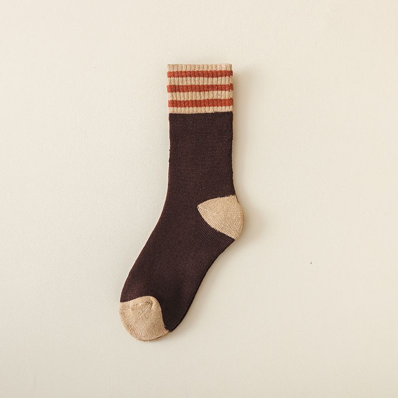 Retro Splash Everyday Fun Socks - ColorJoy Striped Comfort Socks. Step into color and confidence with these youthful VibeStripe Color Pop Crew Socks