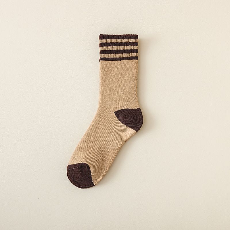 Retro Splash Everyday Fun Socks - ColorJoy Striped Comfort Socks. Step into color and confidence with these youthful VibeStripe Color Pop Crew Socks