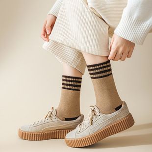 Retro Splash Everyday Fun Socks - ColorJoy Striped Comfort Socks. Step into color and confidence with these youthful VibeStripe Color Pop Crew Socks