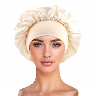 All-match High Elastic Hair Care Hat Moon Hat Turban Beauty Hat Shower Hat Women's Care Sanding Nightcap Bonnet