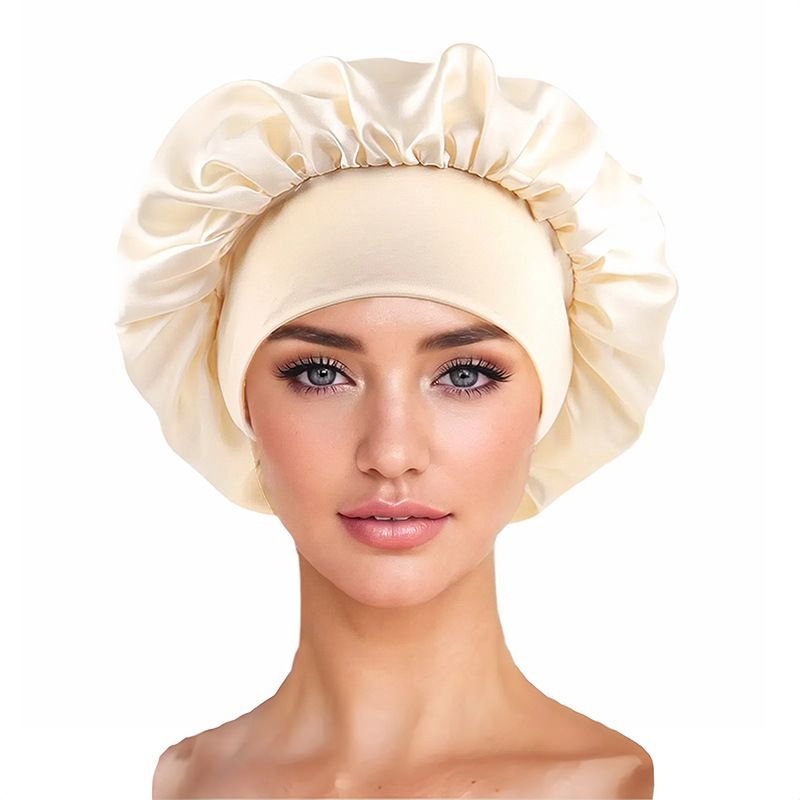 All-match High Elastic Hair Care Hat Moon Hat Turban Beauty Hat Shower Hat Women's Care Sanding Nightcap Bonnet