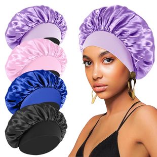 All-match High Elastic Hair Care Hat Moon Hat Turban Beauty Hat Shower Hat Women's Care Sanding Nightcap Bonnet