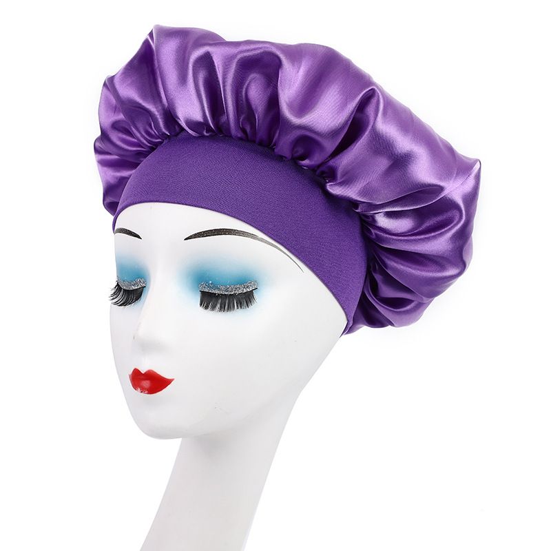 All-match High Elastic Hair Care Hat Moon Hat Turban Beauty Hat Shower Hat Women's Care Sanding Nightcap Bonnet