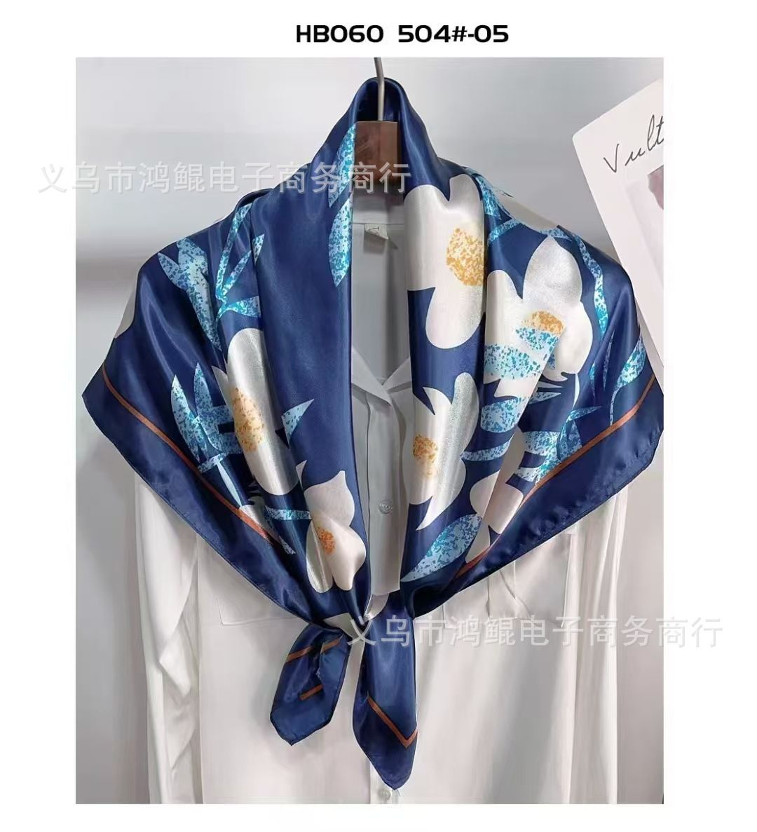 Korean Style 90cm Silk Square Scarf for Women – a versatile spring and autumn accessory worn as a neck scarf, hairband, or stylish hair tie to instantly elevate everyday fashion looks Style up!