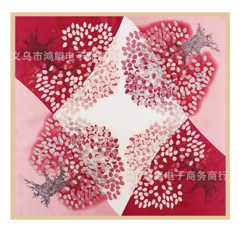 Korean Style 90cm Silk Square Scarf for Women – a versatile spring and autumn accessory worn as a neck scarf, hairband, or stylish hair tie to instantly elevate everyday fashion looks Style up!