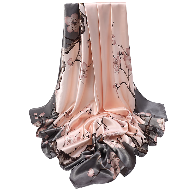 Korean Style 90cm Silk Square Scarf for Women – a versatile spring and autumn accessory worn as a neck scarf, hairband, or stylish hair tie to instantly elevate everyday fashion looks Style up!